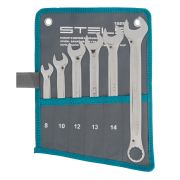 Набор ключей комбинированных 6 шт, 8-17 мм,  антислип Stels