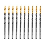 Сверло по металлу, 3,2 мм, HSS-Tin, Golden Tip, 10 шт. Denzel