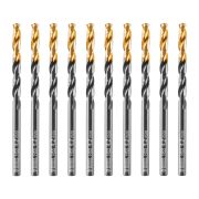 Сверло по металлу, 4,2 мм, HSS-Tin, Golden Tip, 10 шт. Denzel