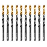 Сверло по металлу, 7 мм, HSS-Tin, Golden Tip, 10 шт. Denzel