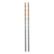 Сверло спиральное по металлу 2,5 х 95 мм Р6М5, Golden Tip, удлиненное, 2шт. Denzel