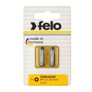 Felo Бита крестовая PH 3X25, серия Industrial, 2 шт в блистере 02203036