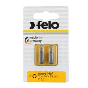 Felo Бита Torx 10X25, серия Industrial, 2 шт в блистере 02610036