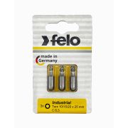 Felo Биты TX10/TX15/TX20 25мм, серия Industrial, 3 шт в блистере 02693116