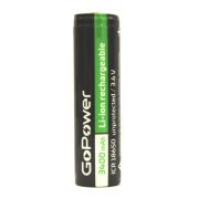 Аккумулятор Li-ion GoPower 18650 (Pan. NCR18650B) без защиты с плоским контактом (00-00015349)