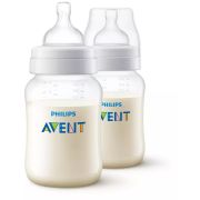 Бутылочка для кормления, Anti-colic 1+ мес., 260 мл, 2 шт.