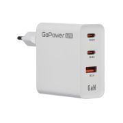 Сетевое З/У GoPower GPQC10 1USB+2Type-C 65W QC3.0 GAN белый