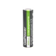 Аккумулятор Li-ion GoPower ICR18650 без защиты с плоскими контактами (00-00021267)