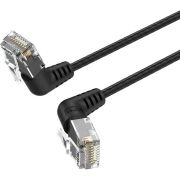 Патч-корд прямой Vention IBOBD UTP cat.6a, RJ45 угол 90 - 0,5м. Черный