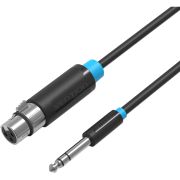 Кабель Vention jack 6.5 mm(m)/XLR(f) - 1.5 м (BBEBG)