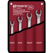 W4S4TB Набор ключей гаечных разрезных серии ARC в сумке, 8-17 мм, 4 предмета