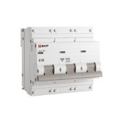Выключатель автоматический модульный 3п C 10А 10кА ВА 47-100 PROxima EKF mcb47100-3-10C-pro